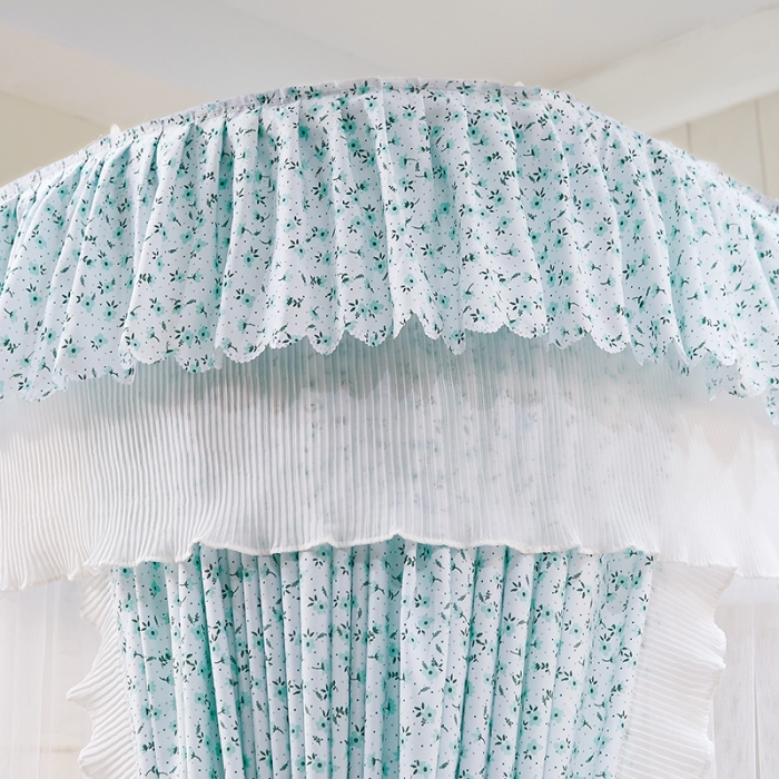 91家纺网 家纺一手货源 找家纺 艾晶美 2022新款遮光床幔双层导轨蚊帐 伴夏