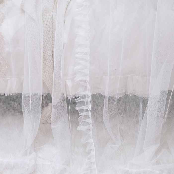 91家纺网 家纺一手货源 找家纺 艾晶美 2022新款遮光床幔双层导轨蚊帐 伴夏