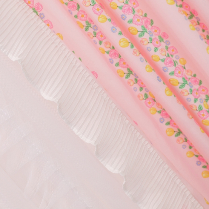 91家纺网 家纺一手货源 找家纺 艾晶美 2022新款遮光床幔双层导轨蚊帐 花藤