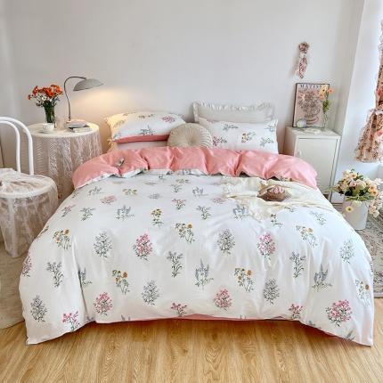 91家纺网 家纺一手货源 找家纺 总/麦伦2022春季新品133x72小清新全棉四件套第二批