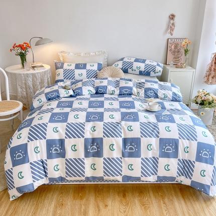 91家纺网 家纺一手货源 找家纺 总/麦伦2022春季新品133x72小清新全棉四件套第二批