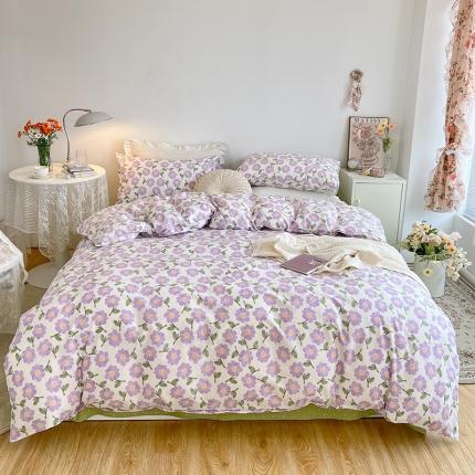 91家纺网 家纺一手货源 找家纺 总/麦伦2022春季新品133x72小清新全棉四件套第二批