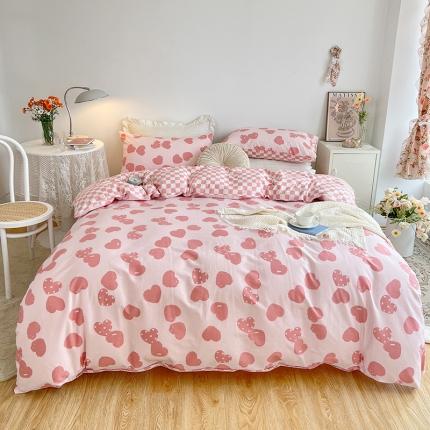 91家纺网 家纺一手货源 找家纺 总/麦伦2022春季新品133x72小清新全棉四件套第二批