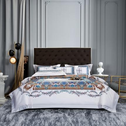 91家纺网 家纺一手货源 找家纺 （总）缔缦家纺 2022新款长绒棉数码印花四件套