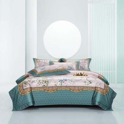 91家纺网 家纺一手货源 找家纺 （总）缔缦家纺 2022新款长绒棉数码印花四件套