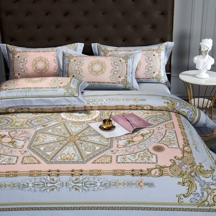 91家纺网 家纺一手货源 找家纺 （总）缔缦家纺 2022新款长绒棉数码印花四件套