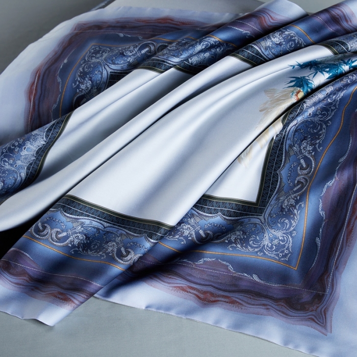 91家纺网 家纺一手货源 找家纺 缔缦家纺 2022新款长绒棉数码印花四件套 梦幻