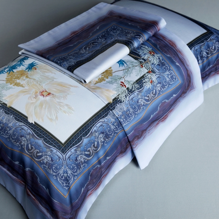 91家纺网 家纺一手货源 找家纺 缔缦家纺 2022新款长绒棉数码印花四件套 梦幻