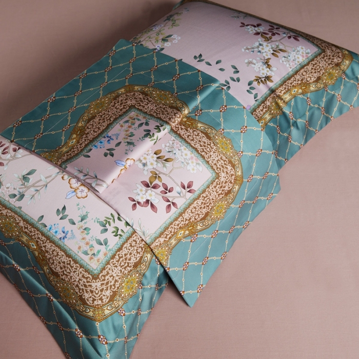 91家纺网 家纺一手货源 找家纺 缔缦家纺 2022新款长绒棉数码印花四件套 森恋