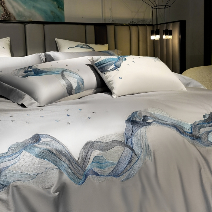 91家纺网 家纺一手货源 找家纺 （总）缔缦家纺 2022新款100s澳棉刺绣系列四件套-奥赛