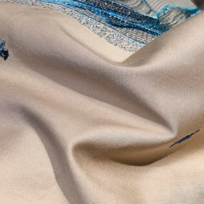 91家纺网 家纺一手货源 找家纺 缔缦家纺 2022新款100s澳棉刺绣系列四件套-奥赛 奥赛 卡其