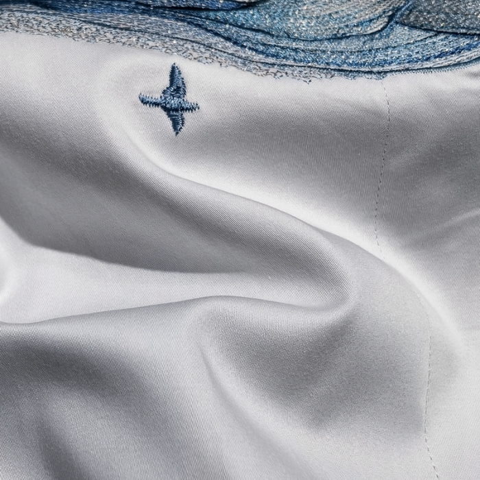 91家纺网 家纺一手货源 找家纺 缔缦家纺 2022新款100s澳棉刺绣系列四件套-奥赛 奥赛 柔白