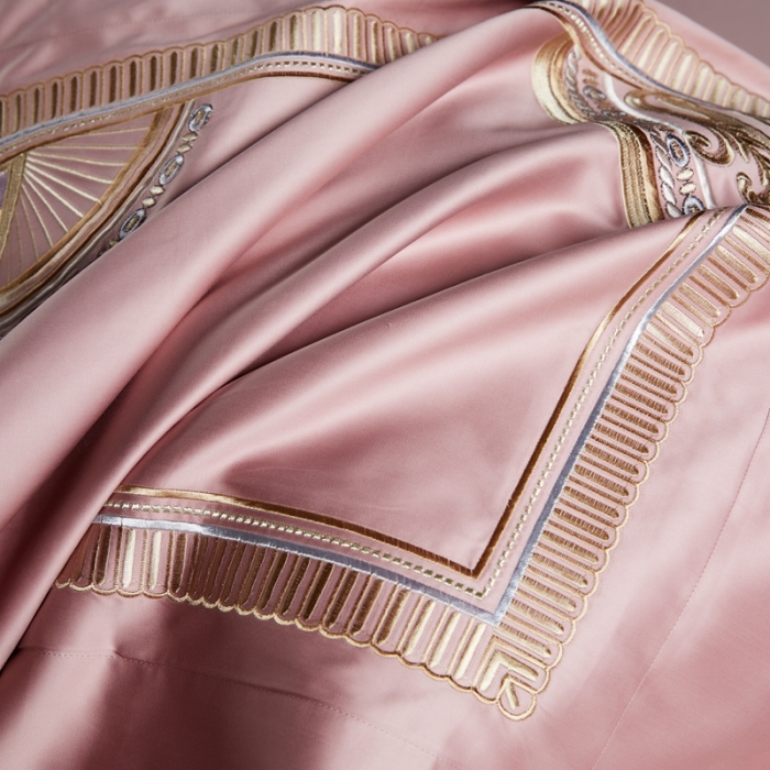 91家纺网 家纺一手货源 找家纺 总 缔缦家纺 2022新款100s长绒棉刺绣系列四件套-巴赫