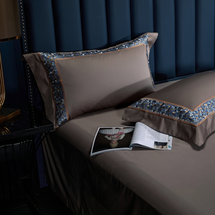 91家纺网 家纺一手货源 找家纺 缔缦家纺 2022新款100s澳棉刺绣系列四件套-布瑞琪 帛咖