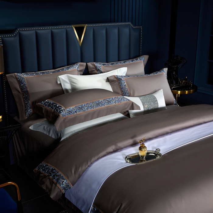 91家纺网 家纺一手货源 找家纺 缔缦家纺 2022新款100s澳棉刺绣系列四件套-布瑞琪 帛咖