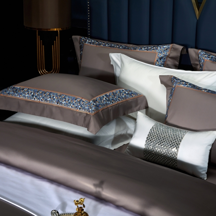 91家纺网 家纺一手货源 找家纺 缔缦家纺 2022新款100s澳棉刺绣系列四件套-布瑞琪 帛咖