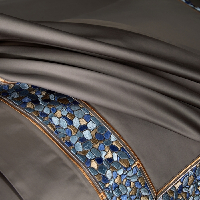 91家纺网 家纺一手货源 找家纺 缔缦家纺 2022新款100s澳棉刺绣系列四件套-布瑞琪 帛咖