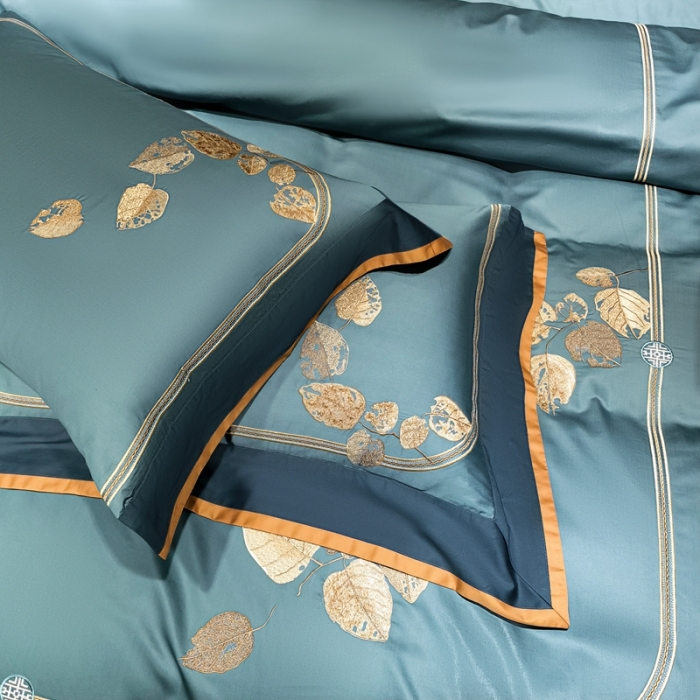 91家纺网 家纺一手货源 找家纺 （总）缔缦家纺 2022新款100s澳棉刺绣系列四件套-芳华