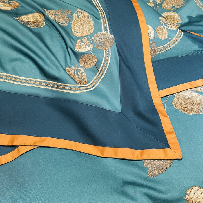 91家纺网 家纺一手货源 找家纺 （总）缔缦家纺 2022新款100s澳棉刺绣系列四件套-芳华