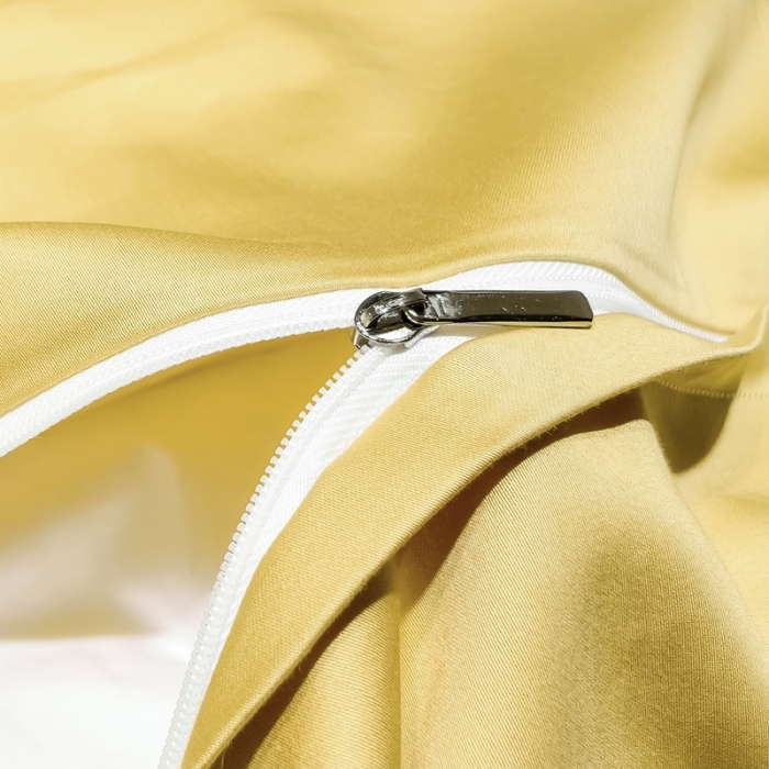 91家纺网 家纺一手货源 找家纺 缔缦家纺 2022新款100s澳棉刺绣系列四件套-花钻 琥珀黄