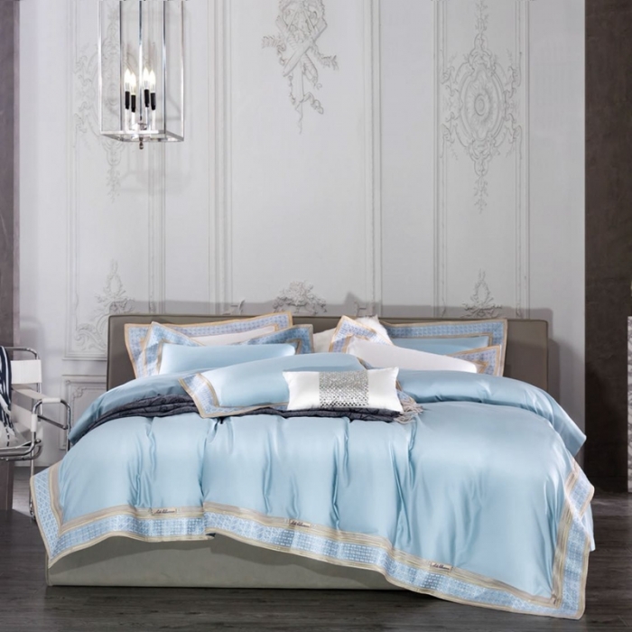 91家纺网 家纺一手货源 找家纺 总 缔缦家纺 2022新款100s澳棉刺绣系列四件套-卡萨帝