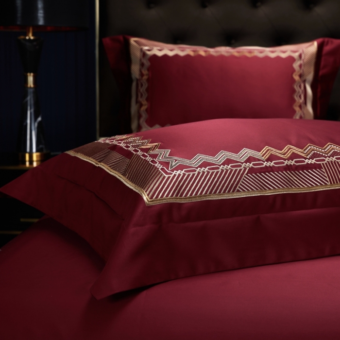 91家纺网 家纺一手货源 找家纺 （总）缔缦家纺 2022新款100s澳棉刺绣系列四件套-恋曲