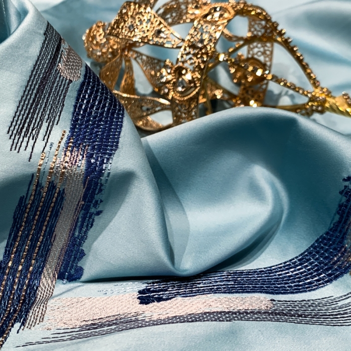 91家纺网 家纺一手货源 找家纺 （总）缔缦家纺 2022新款100s澳棉刺绣系列四件套-晴岚