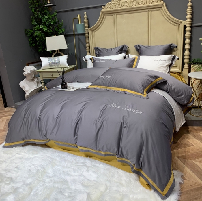 91家纺网 家纺一手货源 找家纺 总缔缦家纺 2022新款100支长绒棉福利跑量款四件套-格调