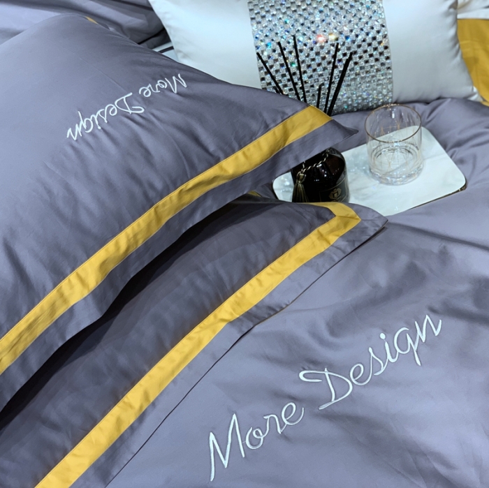 91家纺网 家纺一手货源 找家纺 总缔缦家纺 2022新款100支长绒棉福利跑量款四件套-格调