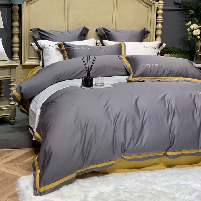 91家纺网 家纺一手货源 找家纺 总缔缦家纺 2022新款100支长绒棉福利跑量款四件套-格调