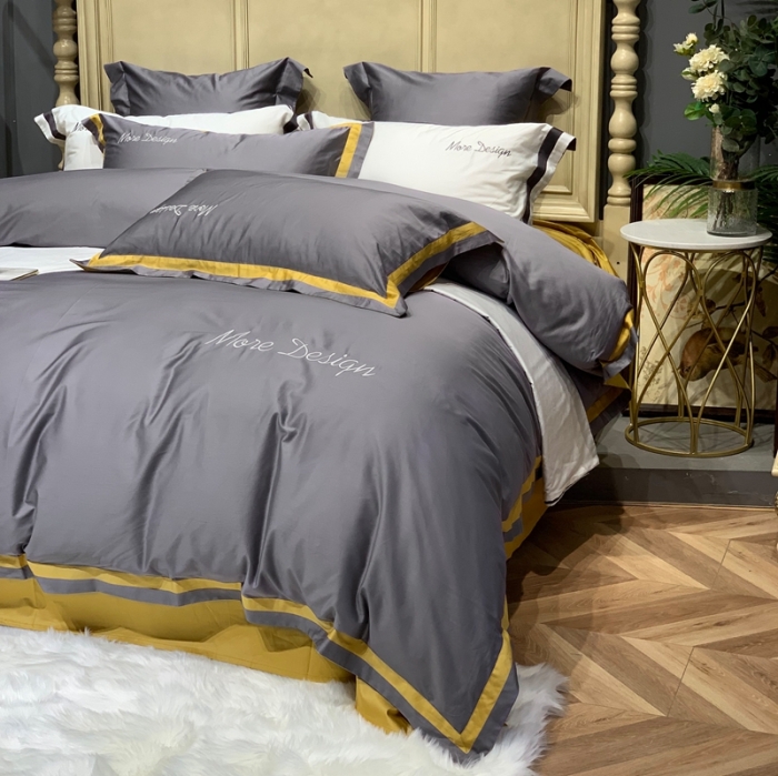 91家纺网 家纺一手货源 找家纺 总缔缦家纺 2022新款100支长绒棉福利跑量款四件套-格调