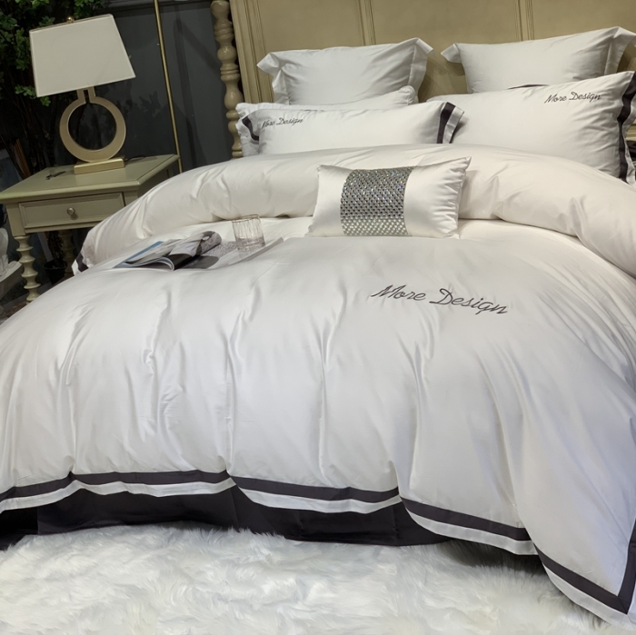 91家纺网 家纺一手货源 找家纺 缔缦家纺 2022新款100支长绒棉福利跑量款四件套-格调 都市灰