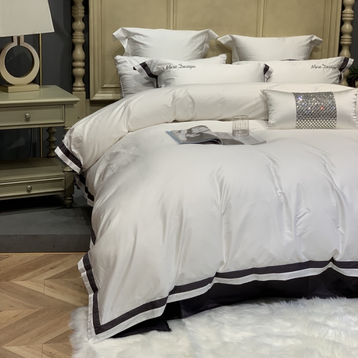 91家纺网 家纺一手货源 找家纺 缔缦家纺 2022新款100支长绒棉福利跑量款四件套-格调 都市灰