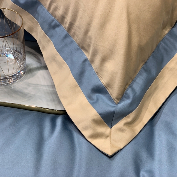 91家纺网 家纺一手货源 找家纺 缔缦家纺 2022新款100支长绒棉福利跑量款四件套-格调 香槟金