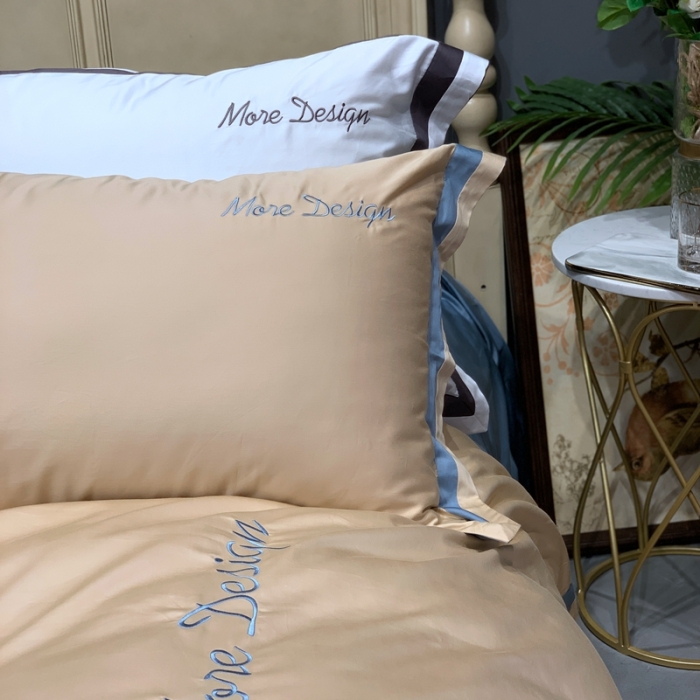 91家纺网 家纺一手货源 找家纺 缔缦家纺 2022新款100支长绒棉福利跑量款四件套-格调 香槟金