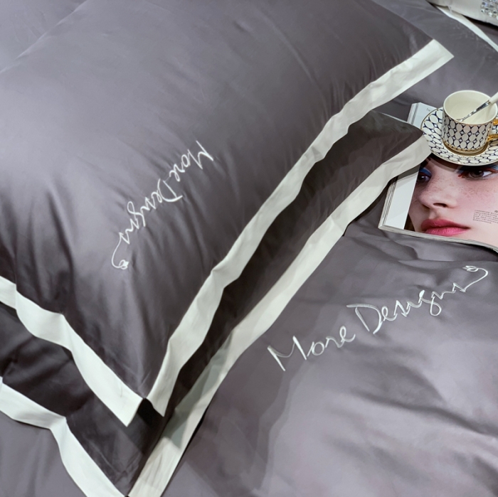 91家纺网 家纺一手货源 找家纺 缔缦家纺 2022新款100支长绒棉福利跑量款四件套-年华 都市灰