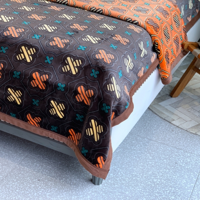 91家纺网 家纺一手货源 找家纺 （总）缔缦家纺 2022新型AB版复合毛毯