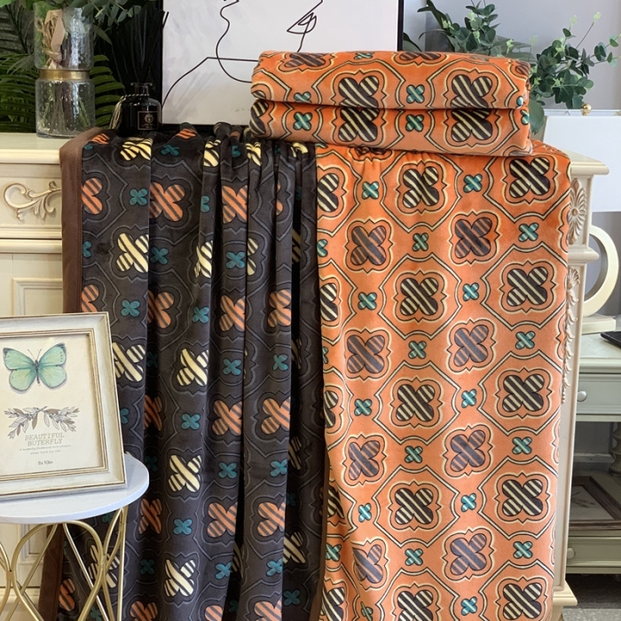 91家纺网 家纺一手货源 找家纺 缔缦家纺 2022新型AB版复合毛毯 安格斯