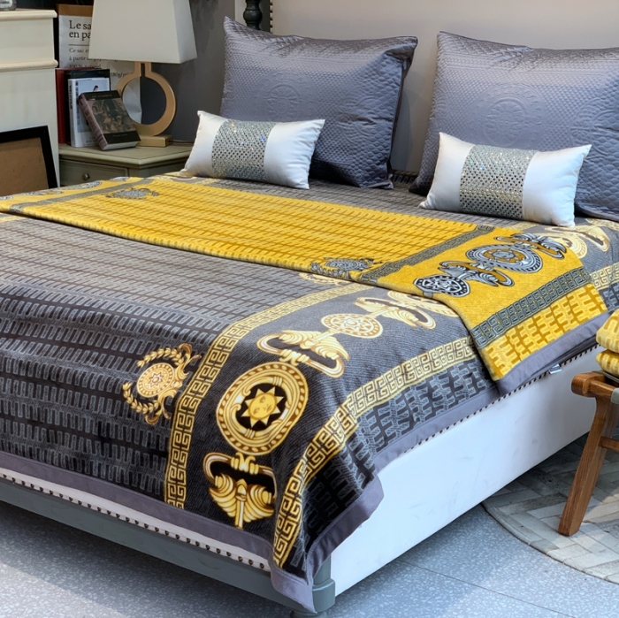 91家纺网 家纺一手货源 找家纺 缔缦家纺 2022新型AB版复合毛毯 巴特罗