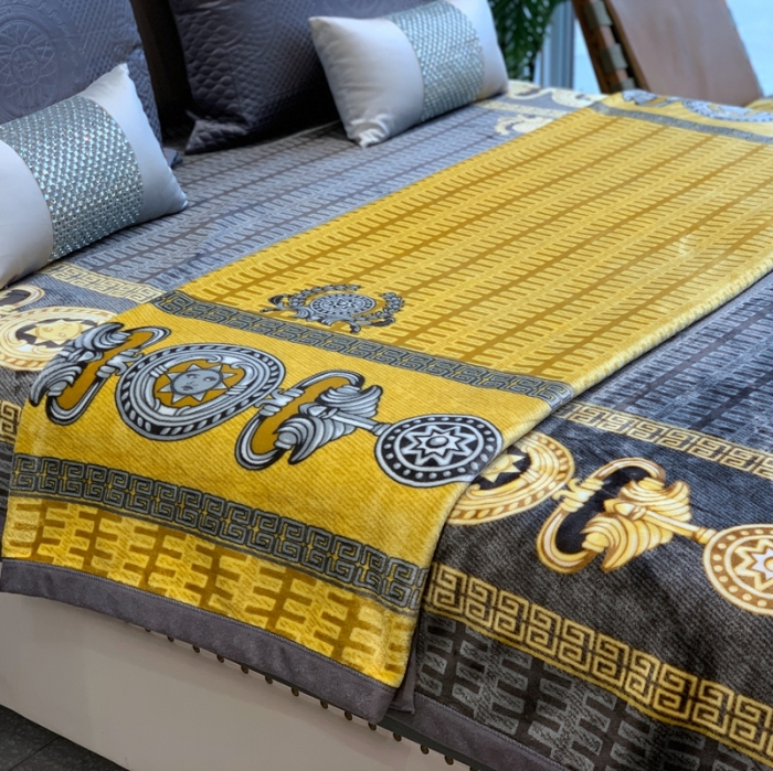 91家纺网 家纺一手货源 找家纺 缔缦家纺 2022新型AB版复合毛毯 巴特罗