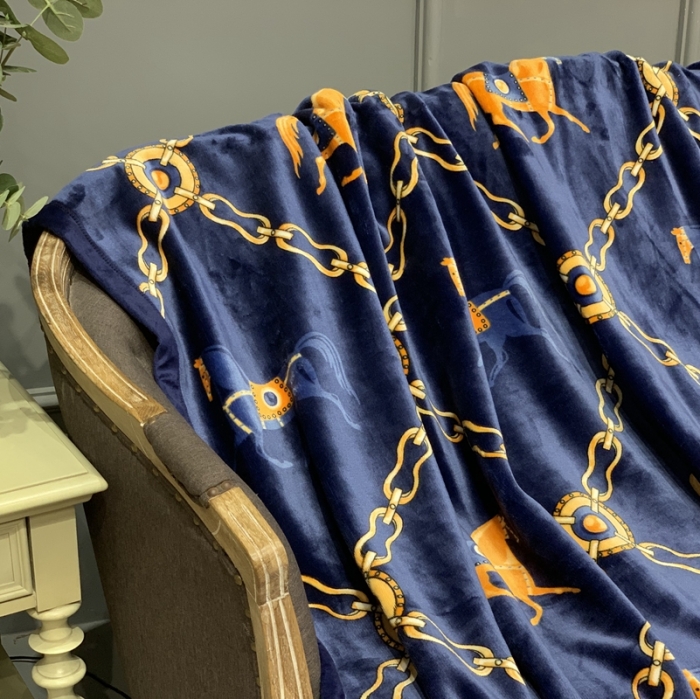 91家纺网 家纺一手货源 找家纺 缔缦家纺 2022新型AB版复合毛毯 都柏林