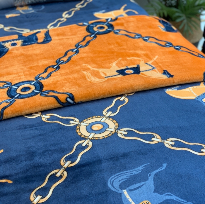 91家纺网 家纺一手货源 找家纺 缔缦家纺 2022新型AB版复合毛毯 都柏林