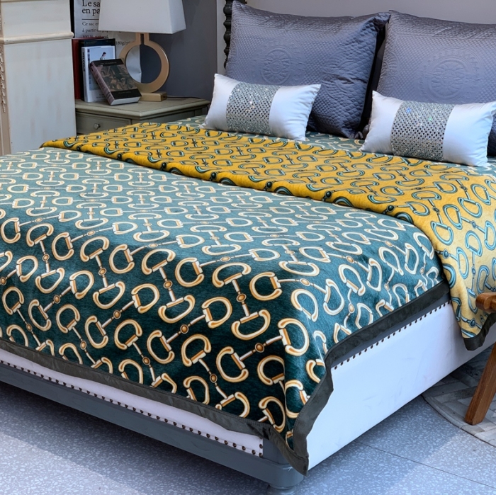 91家纺网 家纺一手货源 找家纺 缔缦家纺 2022新型AB版复合毛毯 米兰