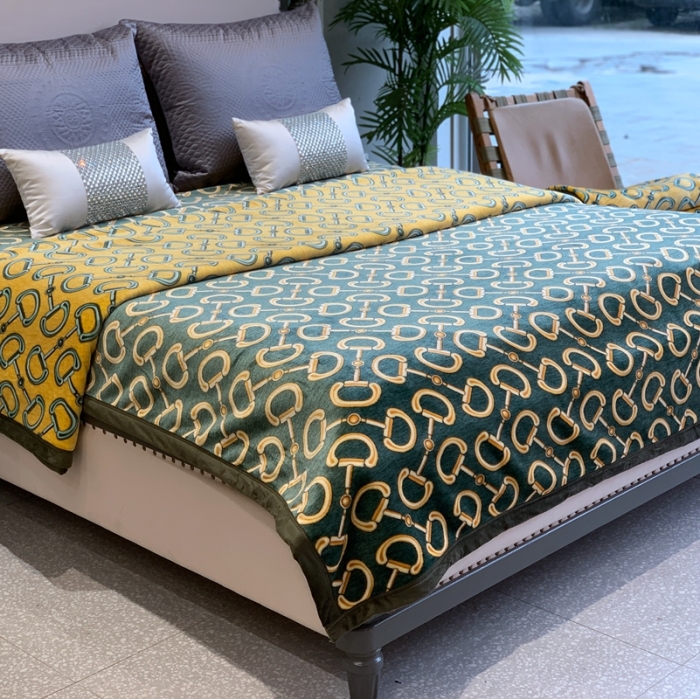 91家纺网 家纺一手货源 找家纺 缔缦家纺 2022新型AB版复合毛毯 米兰