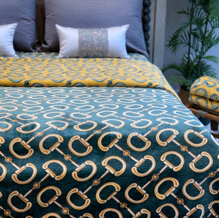 91家纺网 家纺一手货源 找家纺 缔缦家纺 2022新型AB版复合毛毯 米兰