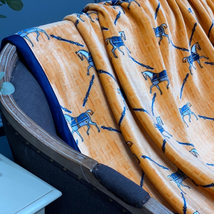 91家纺网 家纺一手货源 找家纺 缔缦家纺 2022新型AB版复合毛毯 塞洛华