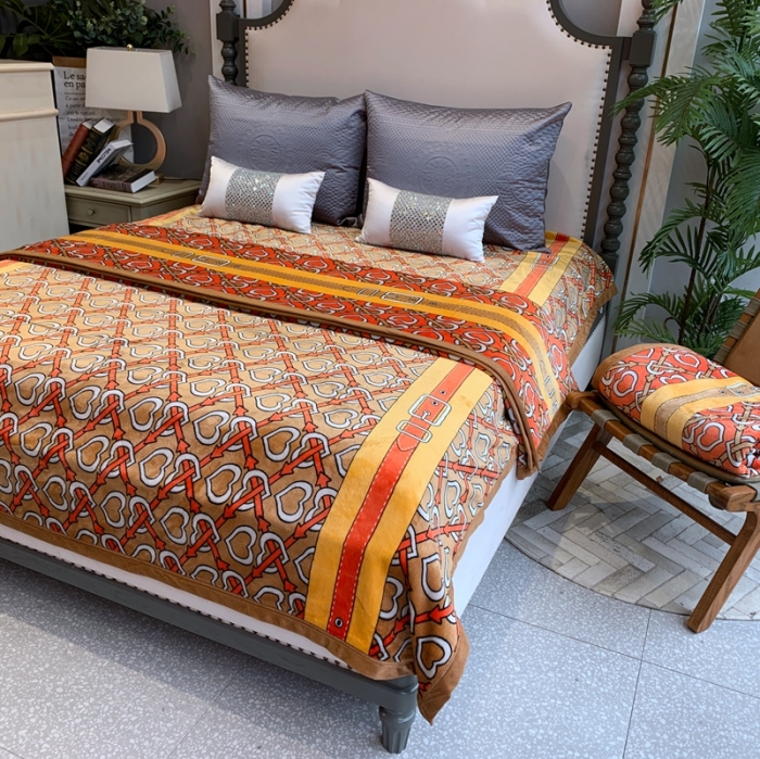 91家纺网 家纺一手货源 找家纺 缔缦家纺 2022新型AB版复合毛毯 苏黎世