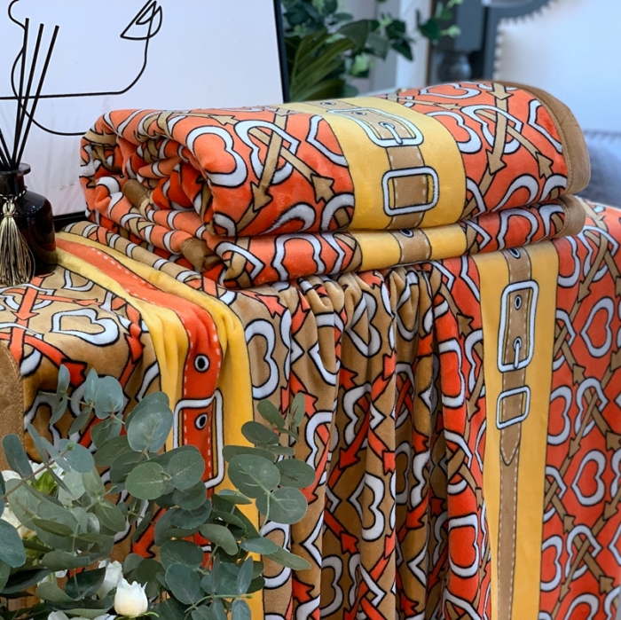 91家纺网 家纺一手货源 找家纺 缔缦家纺 2022新型AB版复合毛毯 苏黎世