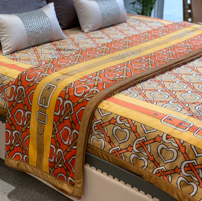 91家纺网 家纺一手货源 找家纺 缔缦家纺 2022新型AB版复合毛毯 苏黎世