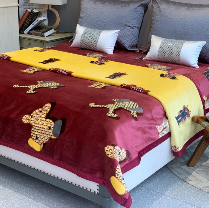 91家纺网 家纺一手货源 找家纺 缔缦家纺 2022新型AB版复合毛毯 瓦卡斯